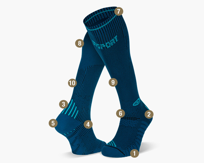 Running compression socks pink